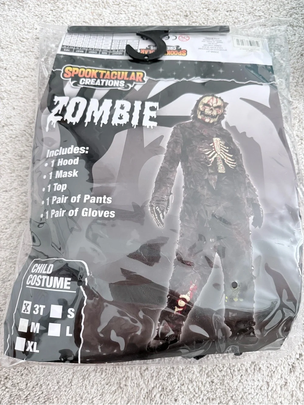 Kids Skeleton Zombie Costume